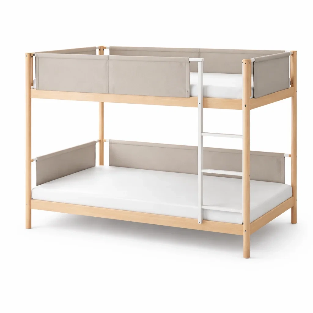 Cama litera madera natural beige-casaweld