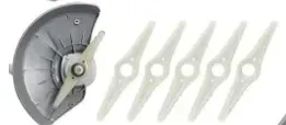 Bytech 10 x Double Wicker Nylon Blades for Cordless Weed Eate