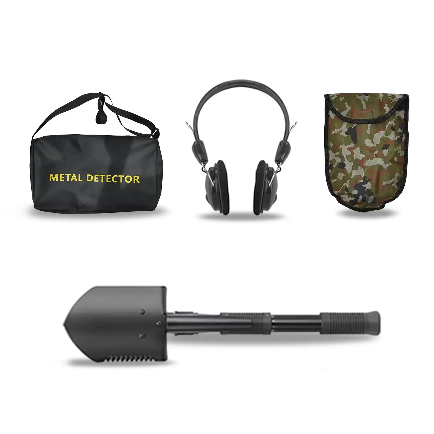Bytech Metal Detector Accessory Package (Headphones + Trowel + Carrry Bag)