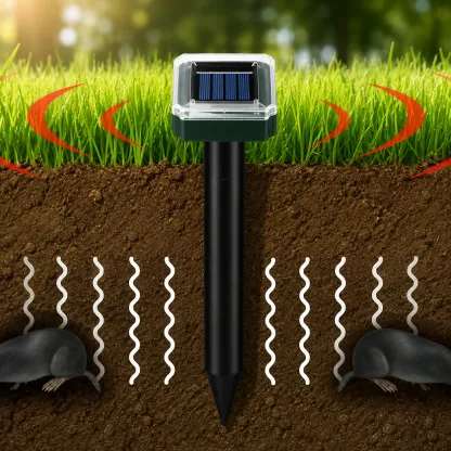 Noxrixa - 🌸Spring Sale 50% OFF☘️Solar Powered Waterproof Screw Mole Repellent