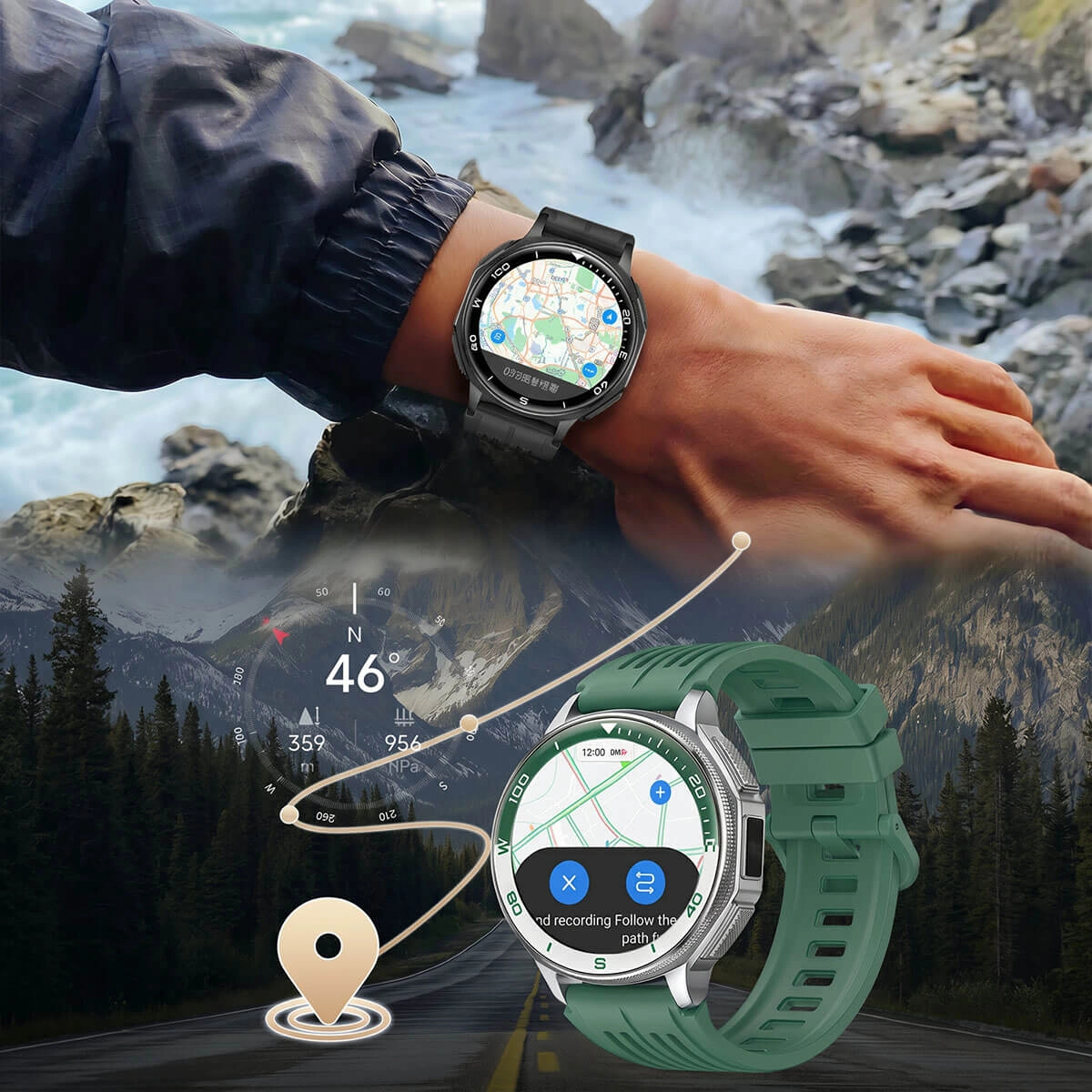 Aegis XS99 Adventure GPS Smartwatch with Offline Maps