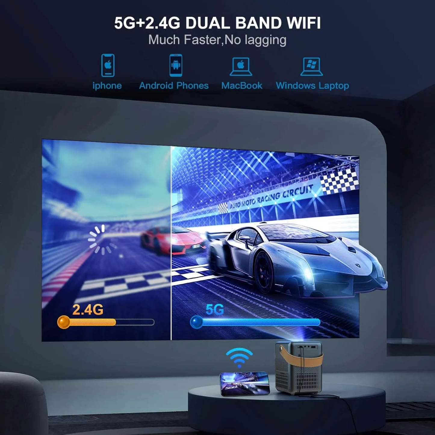 Bytech Full HD Portable Smart Projector