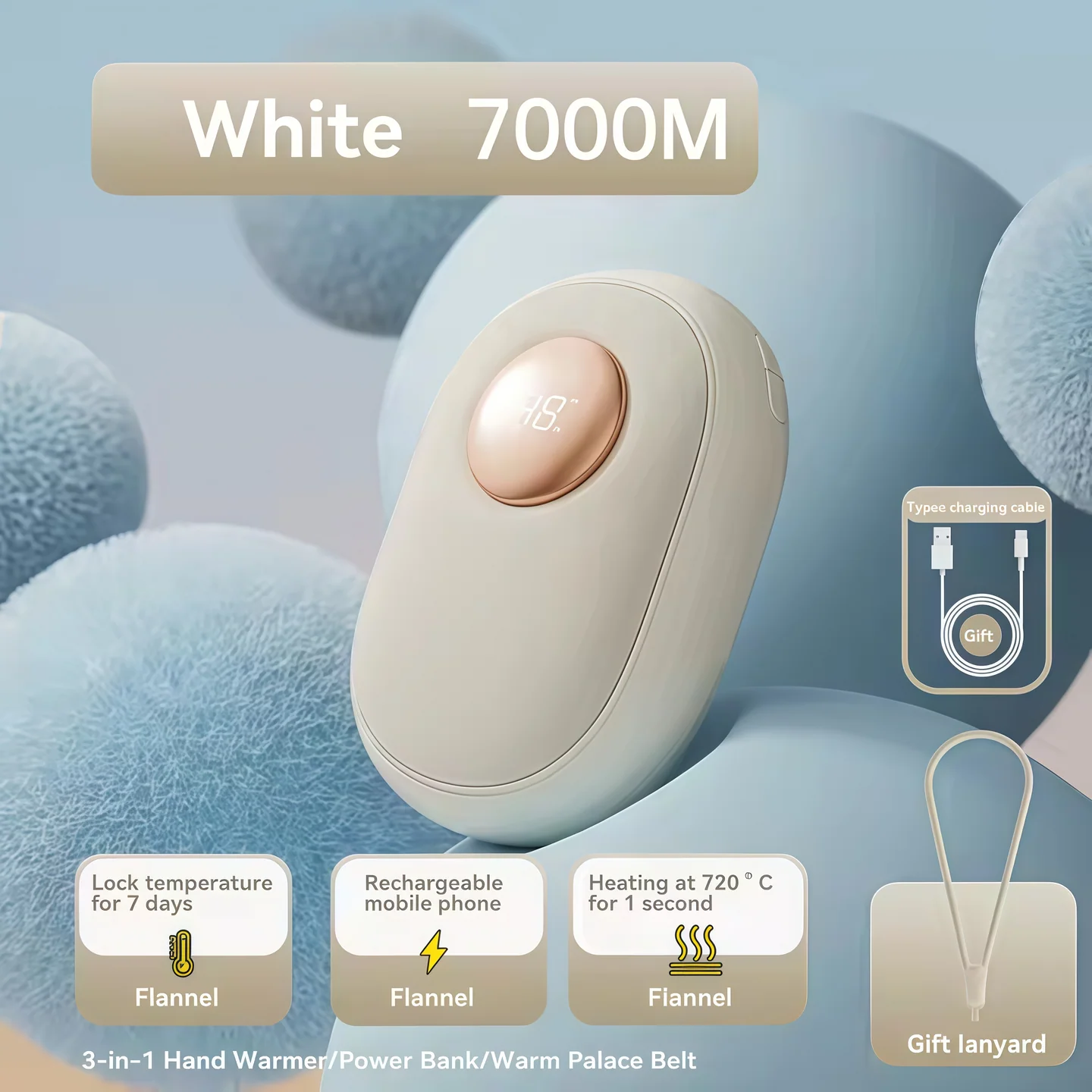 AuraLink Hand Warmer Rechargeable