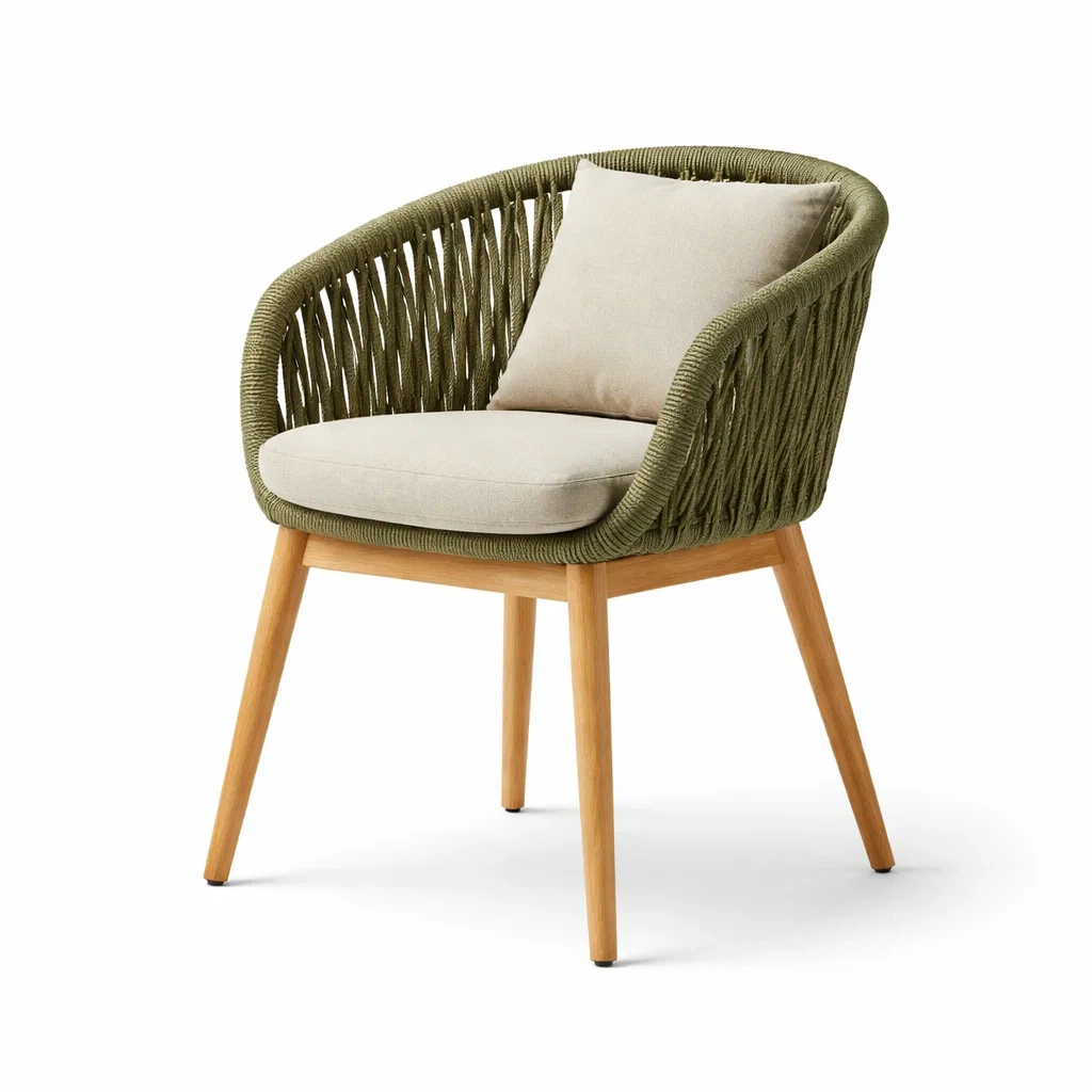 Silln tejido con cojn integrado-timberora