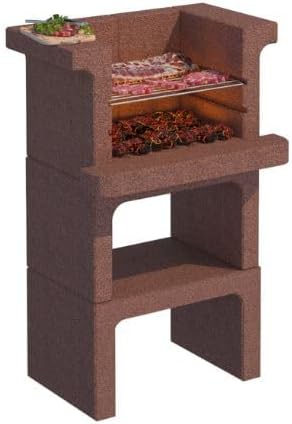 Barbecue in Cemento a Carbonella per Giardino Linea VZ, Struttura da Esterno-Pinegoshop