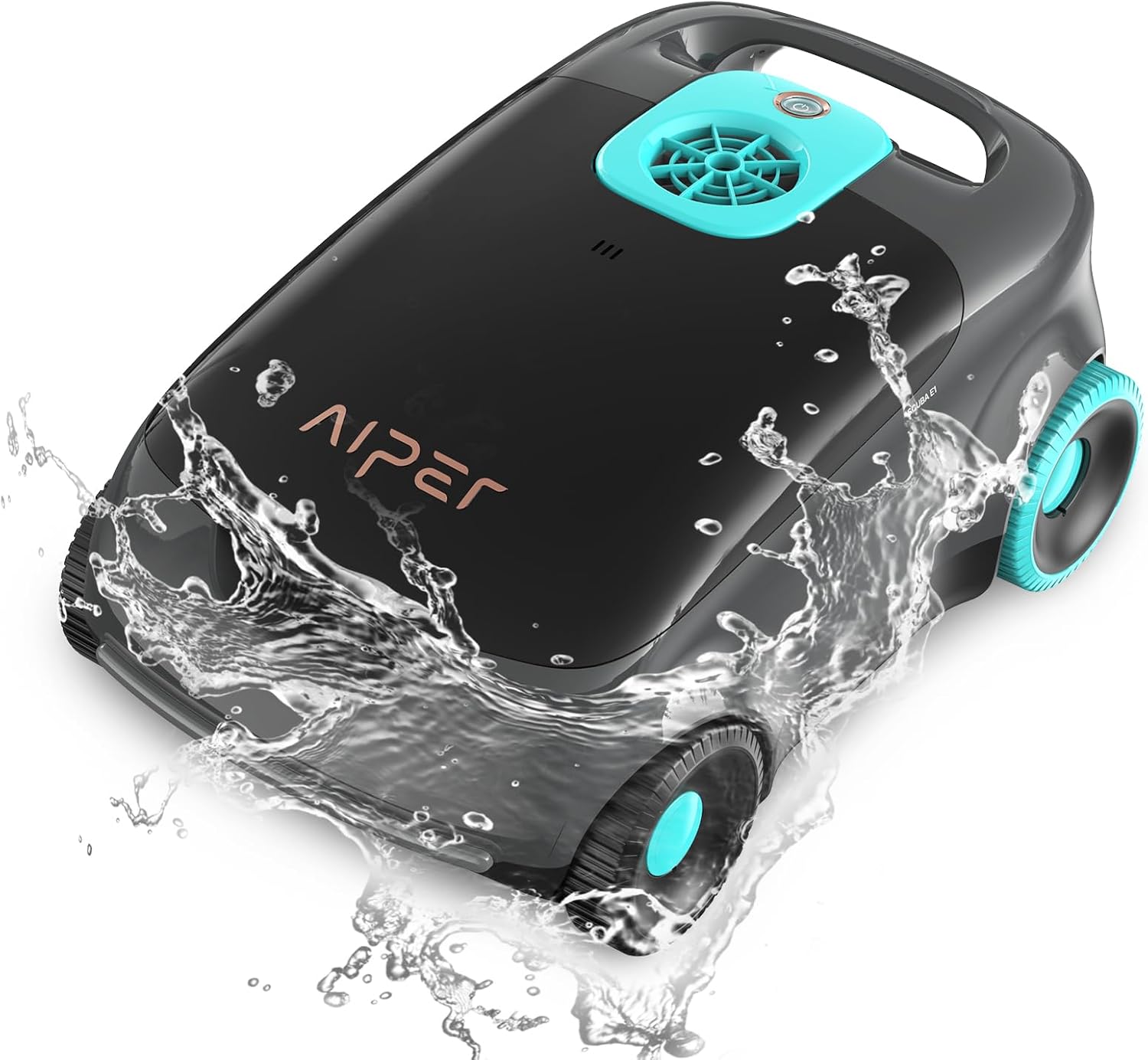 AIPER Scuba E1 Robot Piscina Senza Fili Trimotore Doppia Filtrazione fino a 100 m² Nero-Pinegoshop