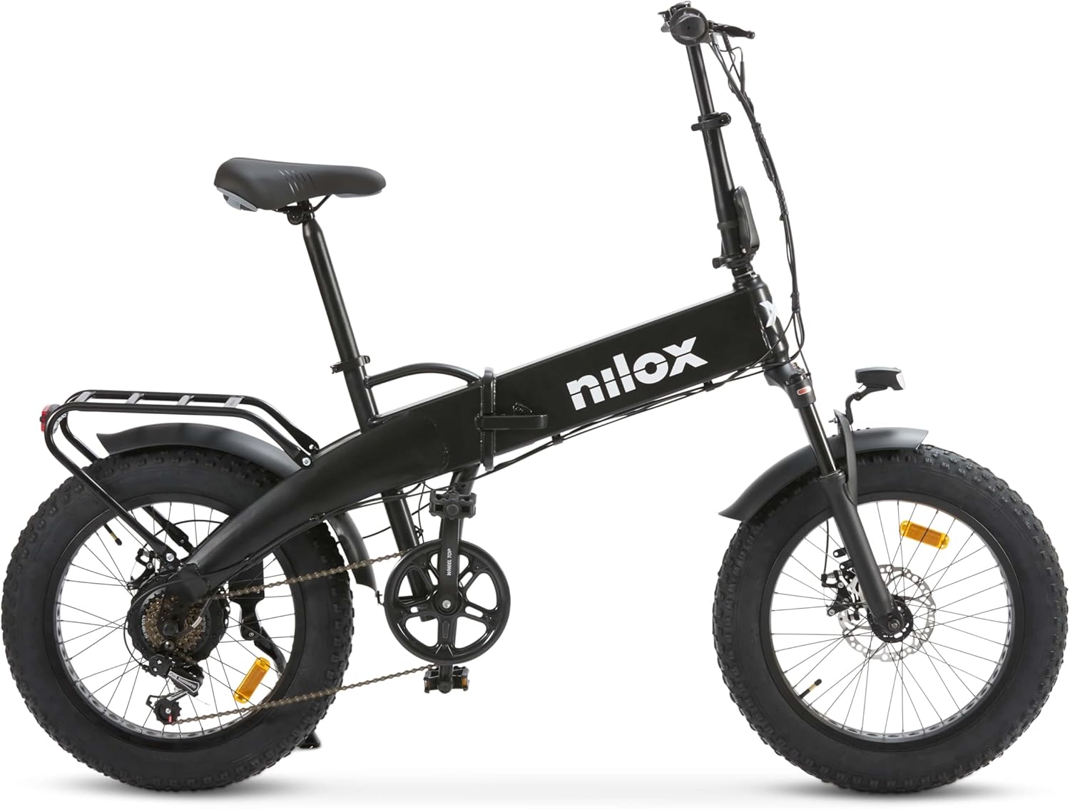 Nilox Ebike X10 Ultra bicicletta elettrica pieghevole 20 pollici 6 velocità fino a 25 km h nero opaco-Pinegoshop