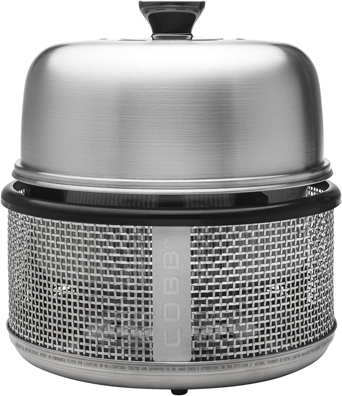 COBB Grill Air Deluxe 300-1 Griglia a Carbonella di Alta Qualità, Argento, con Piatto Girevole nel Coperchio-Pinegoshop