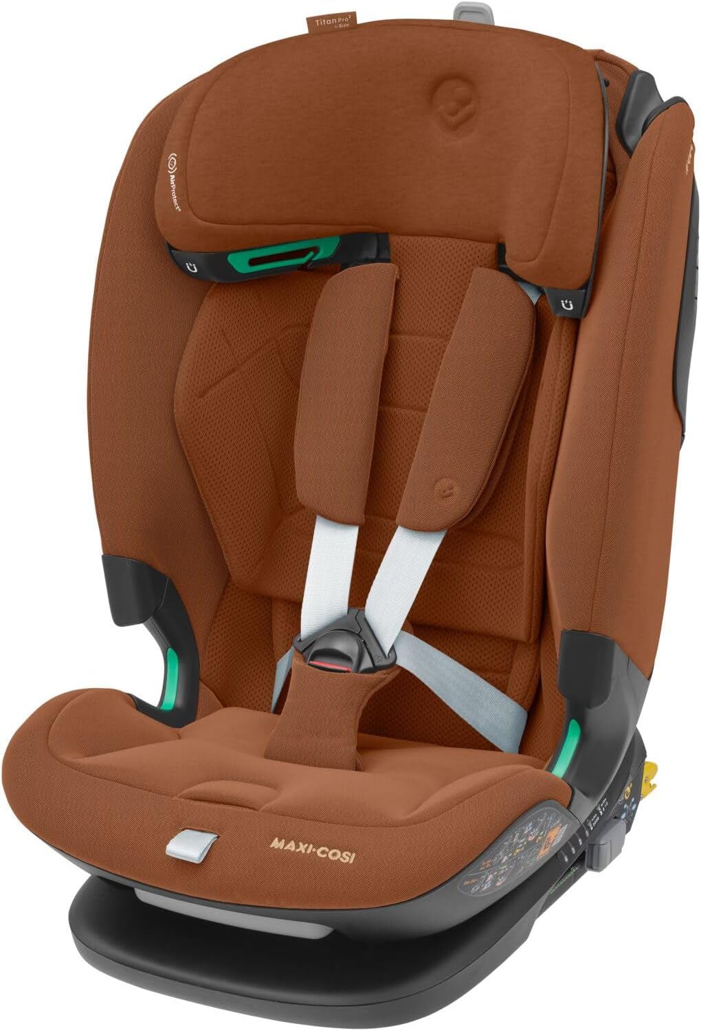 Maxi-Cosi Titan Pro i-Size Seggiolino Auto 76-150 cm (15 Mesi - 12 Anni), ISOFIX, ClimaFlow, AirProtect, G-CELL, Reclinabile 4 Posizioni, Authentic Terra-Pinegoshop