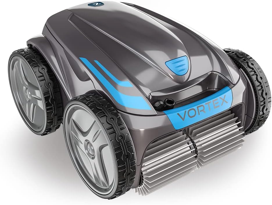 Zodiac VORTEX 4WD OV 5300 SW Robot Piscina Fondo Pareti Linea d’Acqua fino a 12 x 6 m Cavo 18 m Anti-Attorcigliamento con Carrello-Pinegoshop