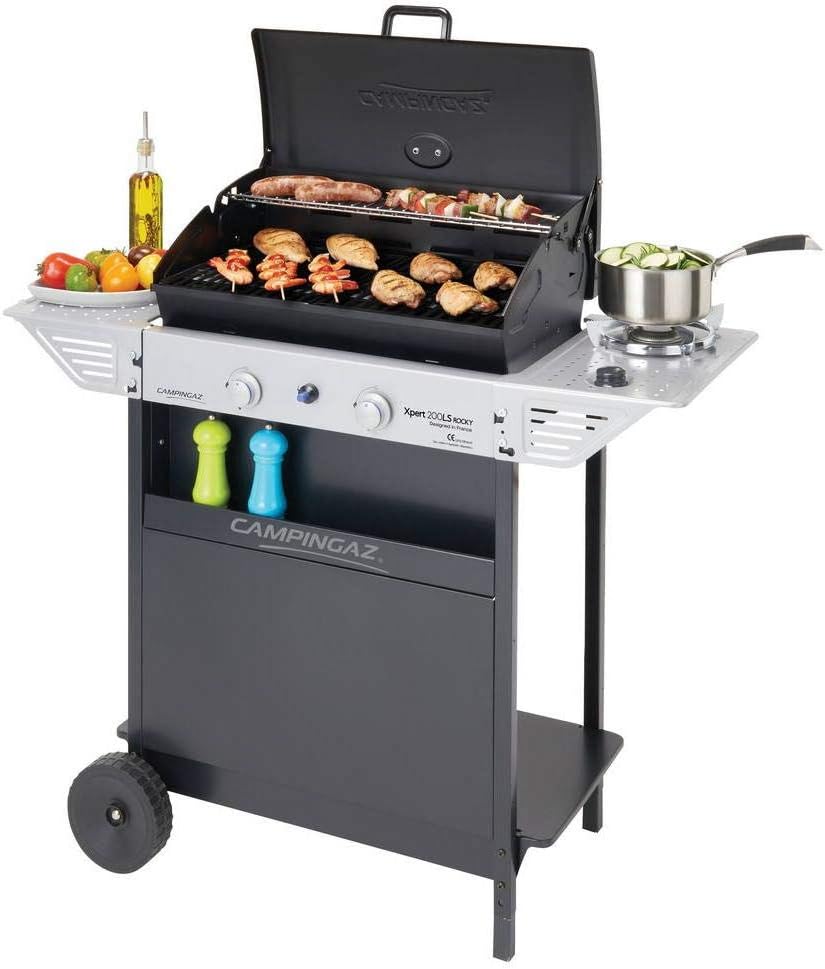 Campingaz Xpert 200 LS Rocky Barbecue a Gas con Carrello, Grigio Scuro, 108 x 50 x 99 cm-Pinegoshop