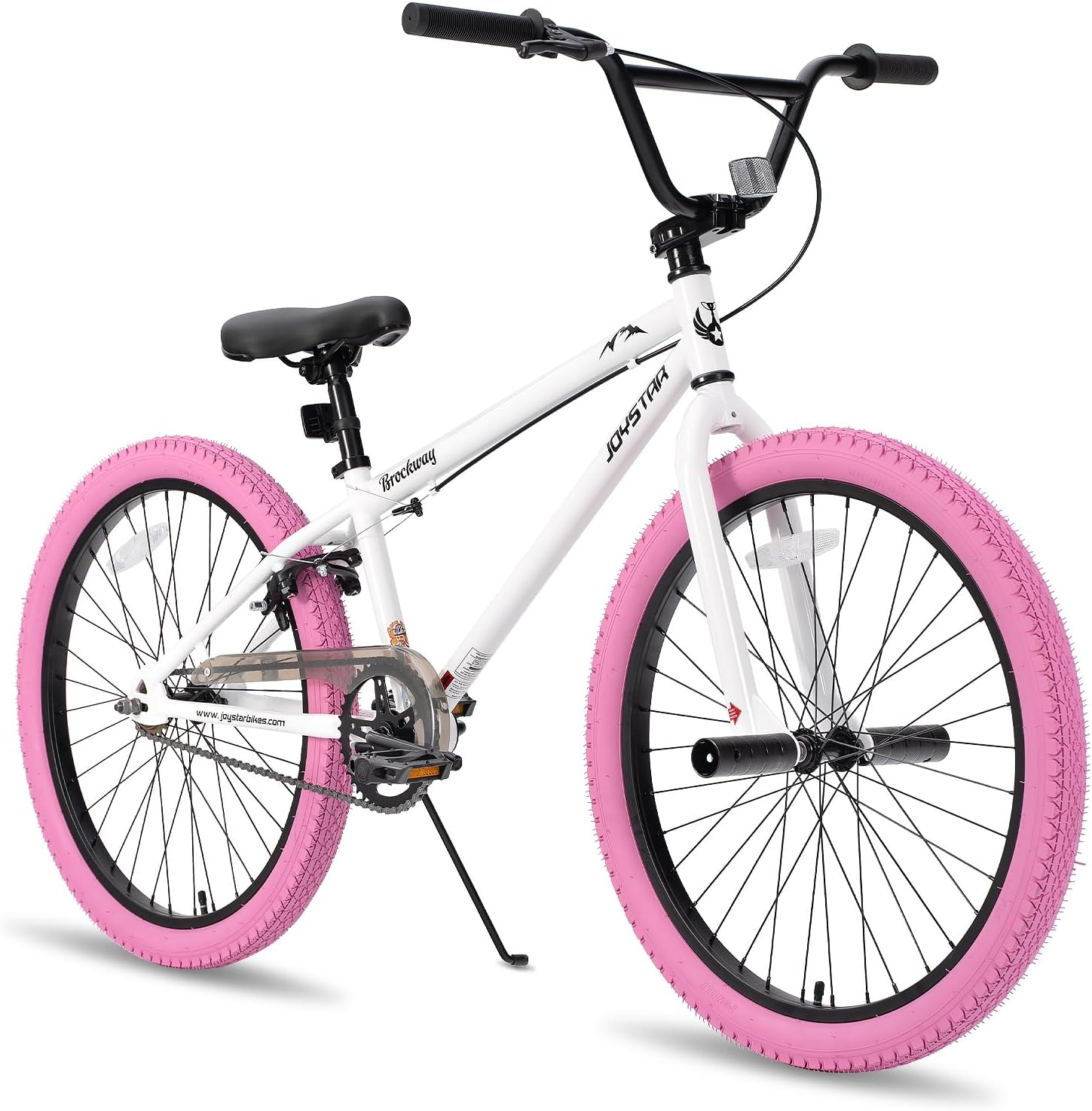 JOYSTAR Brockway BMX Bambini 20 Pollici Bianca 1 Velocità con Freno Caliper Stile Freestyle-Pinegoshop