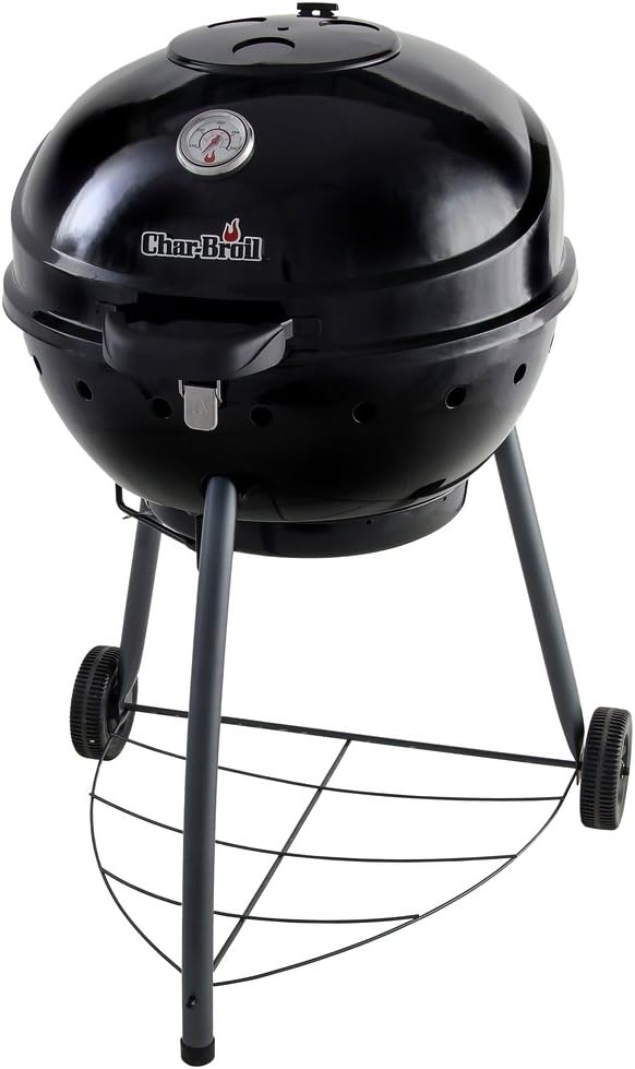 Char-Broil 140756 Barbecue Grill a Carbone 66 x 66 x 99,1 cm Nero con Sfiato Aria Regolabile-Pinegoshop