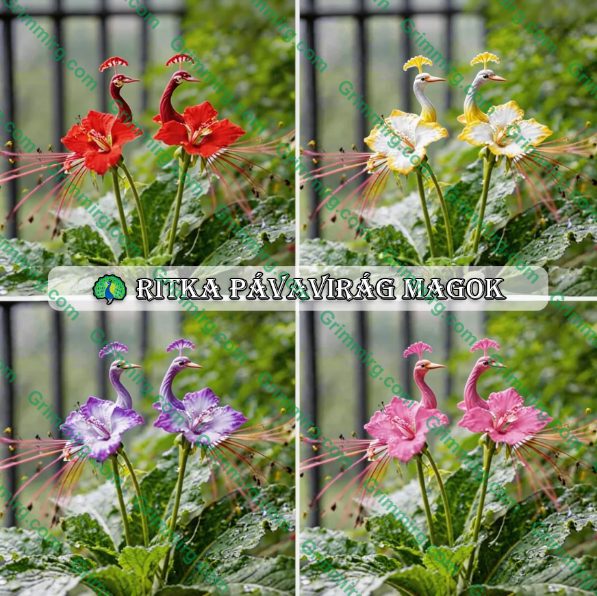 🦚 Ritka pávavirág magvak – Könnyen termeszthető, lenyűgöző színek! 🌿