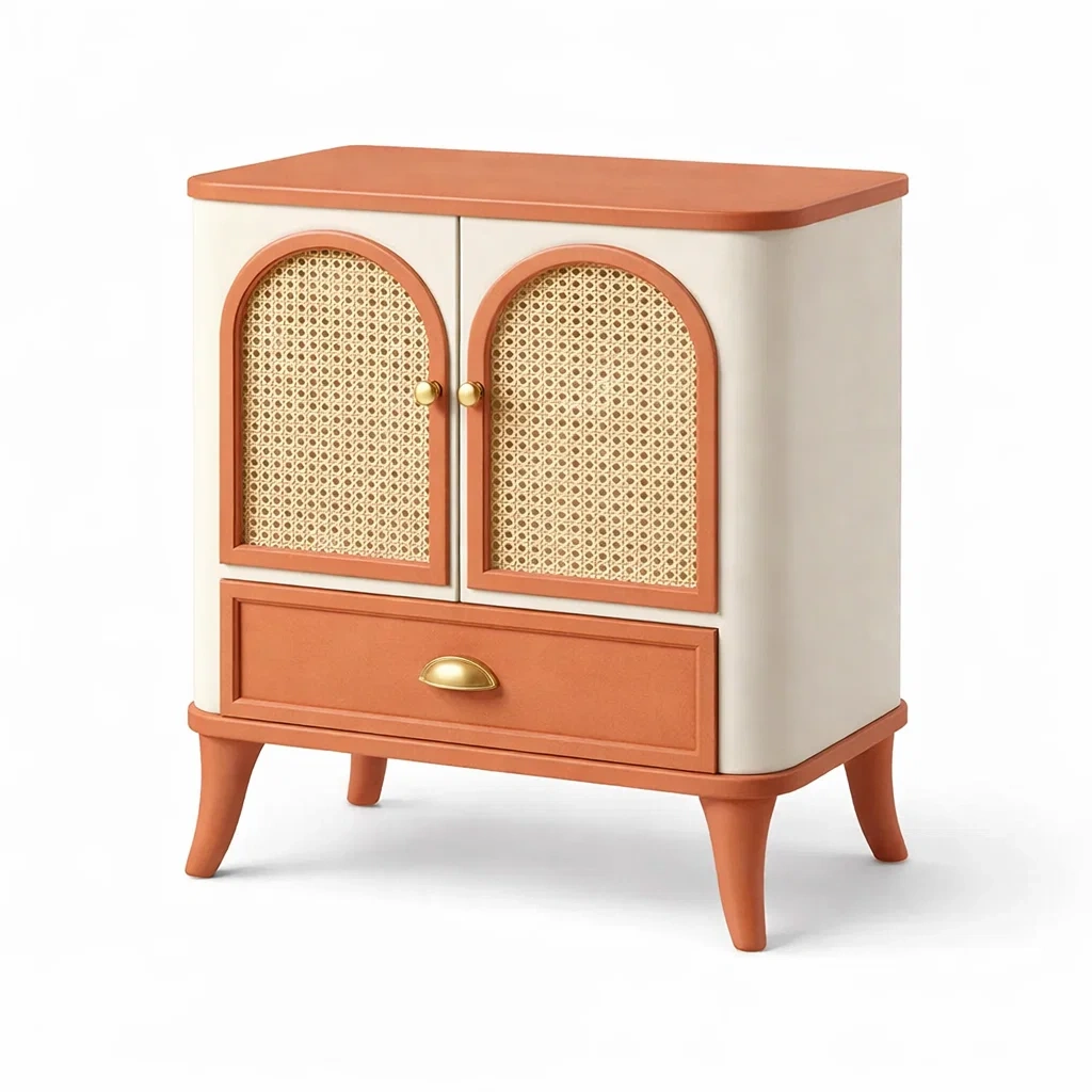 Mesita auxiliar terracota-furnsmithy