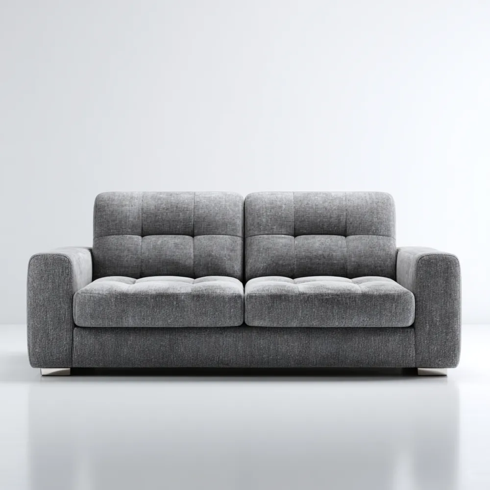 2-Sitzer-Sofa Stoff 150x85x80 cm – Hellgrau – Modernes Design-Clayelino