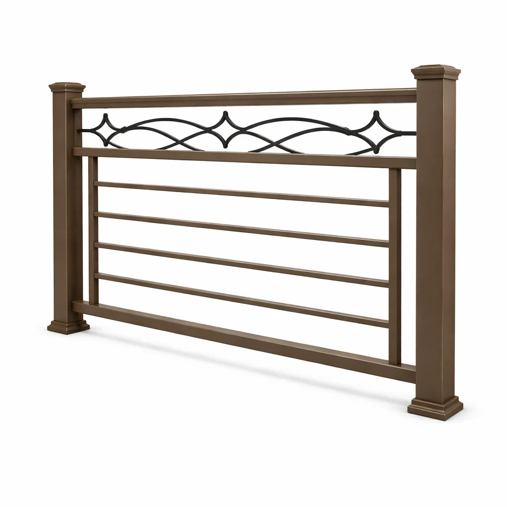 Barandilla metalica marron clasica-spacecraftfurn