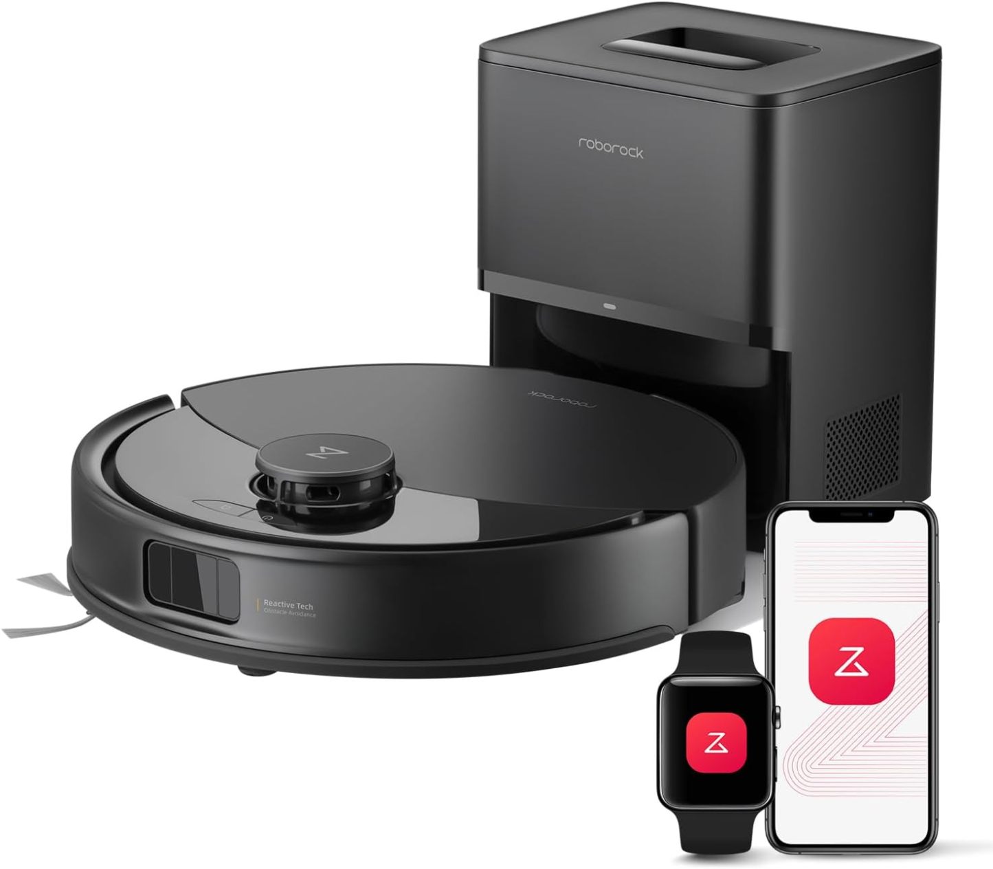 Roborock Q10 X5+ Robot Aspirador y Mopa con Base de Vaciado Automático hasta 7 Semanas, Succión 10000 Pa, Evitación Inteligente de Obstáculos, Cepillos Dobles Antienredos, Control por App, Color Negro-Havenmyhut