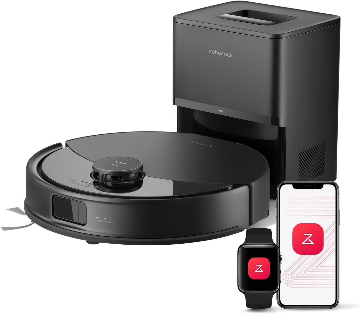 Roborock Q10 X5+ Robot Aspirador y Mopa con Base de Vaciado Automático hasta 7 Semanas, Succión 10000 Pa, Evitación Inteligente de Obstáculos, Cepillos Dobles Antienredos, Control por App, Color Negro-Havenmyhut