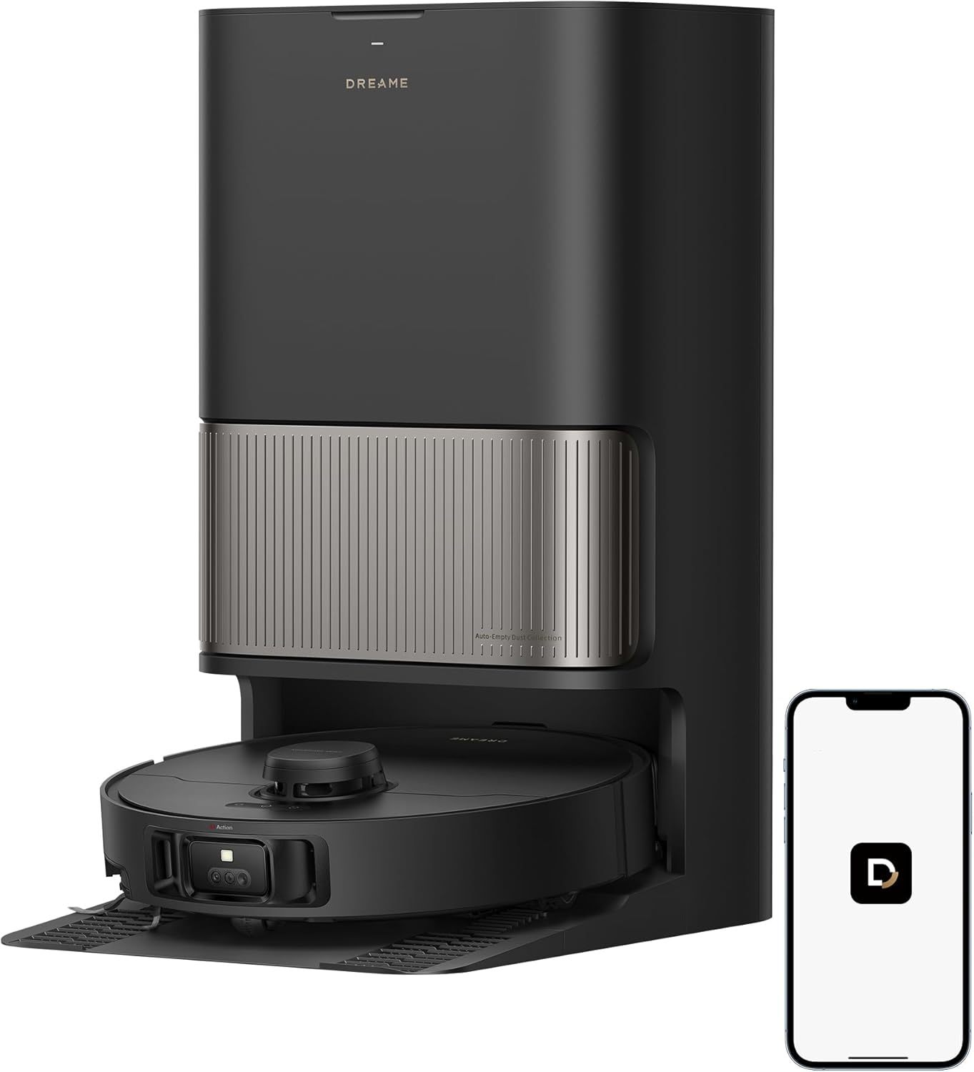 Dreame L40s Pro Ultra Robot Aspirador y Fregasuelos con Base Multifunción, Succión 19000 Pa, Cepillo Doble HyperStream, Cepillo Lateral Extensible y Elevable, Limpieza con Agua Tibia 75 °C, Autolimpieza 3.0, Control por App, Color Black-Havenmyhut