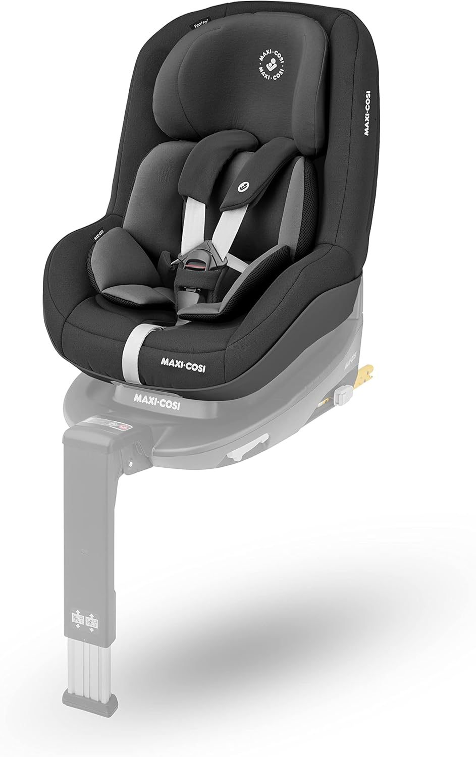 Maxi-Cosi Pearl Pro i-Size Silla de Coche para Niño Pequeño con ISOFIX, Arnés de 3 Puntos, para Niños de 67-105 cm (6 Meses a 4 Años aprox., Máx. 18,5 kg), Color Authentic Black-Havenmyhut