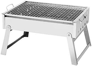 Parrilla de Barbacoa Portátil Plegable de Acero Inoxidable para Carbón, Cocina al Aire Libre, Picnic y Camping-Havenmyhut