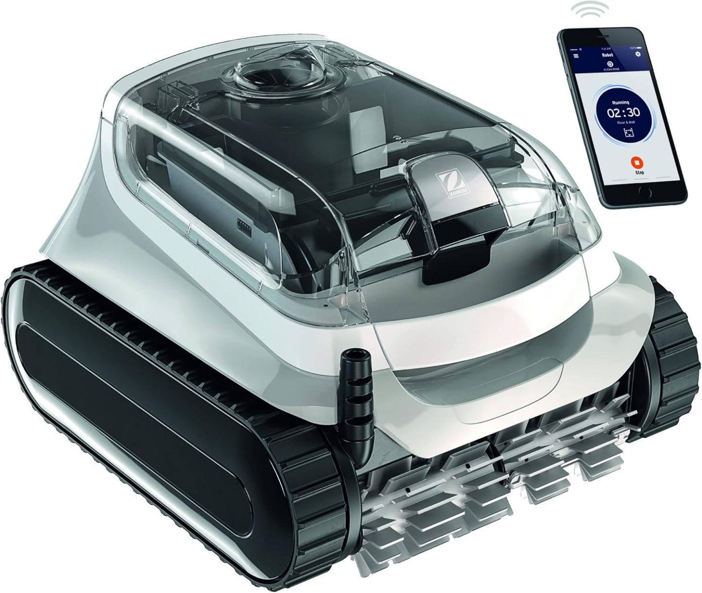 Zodiac XA 30 iQ Robot Limpiafondos Automático para Piscina hasta 12 x 6 m, Limpieza de Fondo, Paredes y Línea de Flotación, Control vía App, Tecnología Ciclónica, Cable de 18 m, Doble Filtración-Havenmyhut