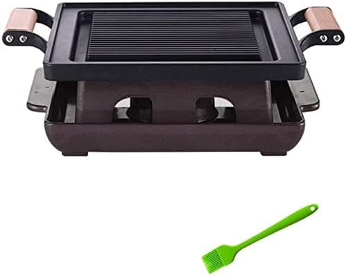 Mini parrilla de carbón para barbacoa doméstica estilo coreano y teppanyaki con placa antiadherente para mesa modelo SYW315-DXX-L65281 1-Havenmyhut