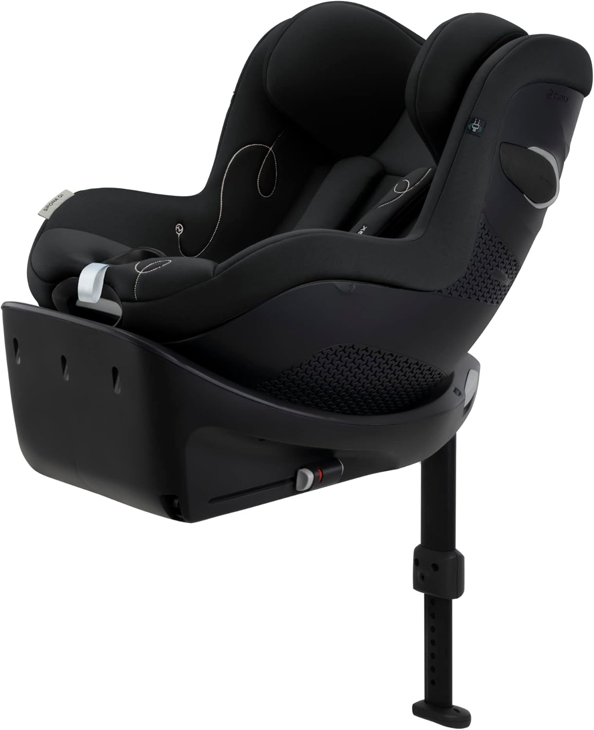 CYBEX Gold Sirona Gi i-Size Comfort Silla de Coche para Bebé con Base Incluida, ISOFIX, Arnés de 5 Puntos, para Niños de 40-105 cm (Desde el Nacimiento hasta 4 Años, Máx. 20 kg), Color Moon Black-Havenmyhut