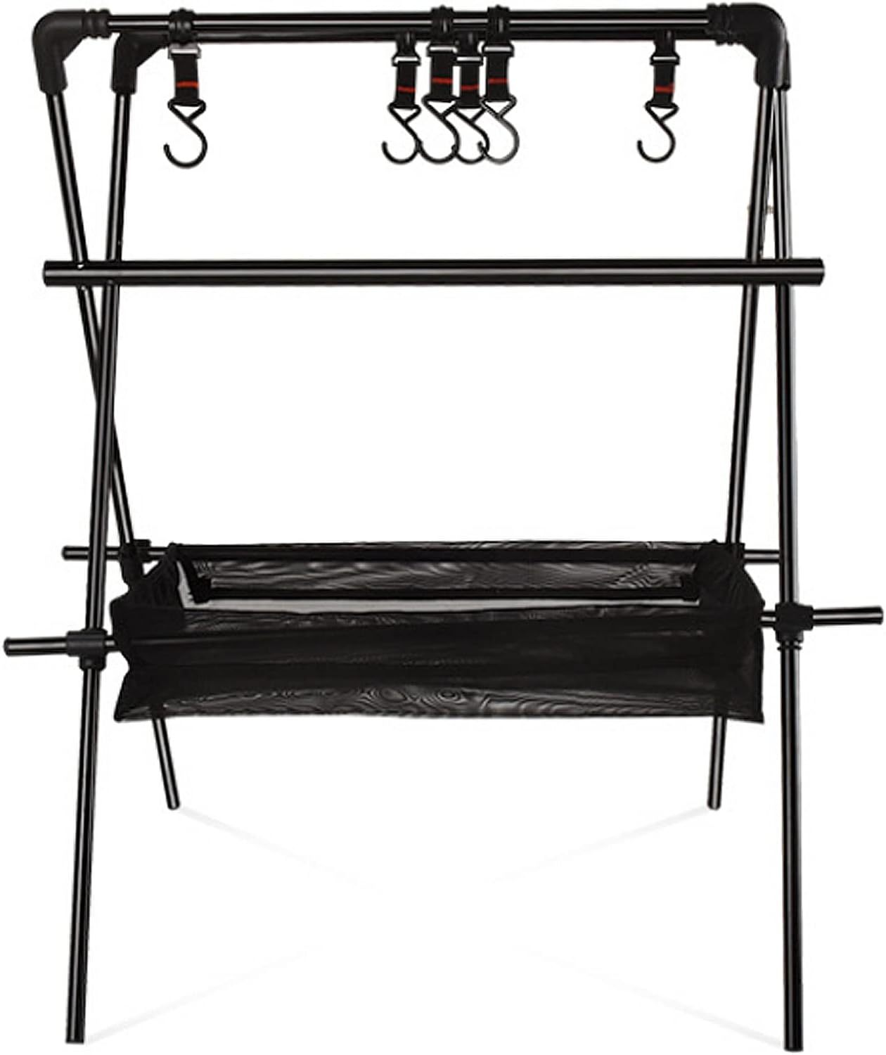 Parrilla oscilante ajustable para fogatas con gancho soporte de acero al carbono para barbacoa modelo QXL2509120352 color With Hoo-Havenmyhut