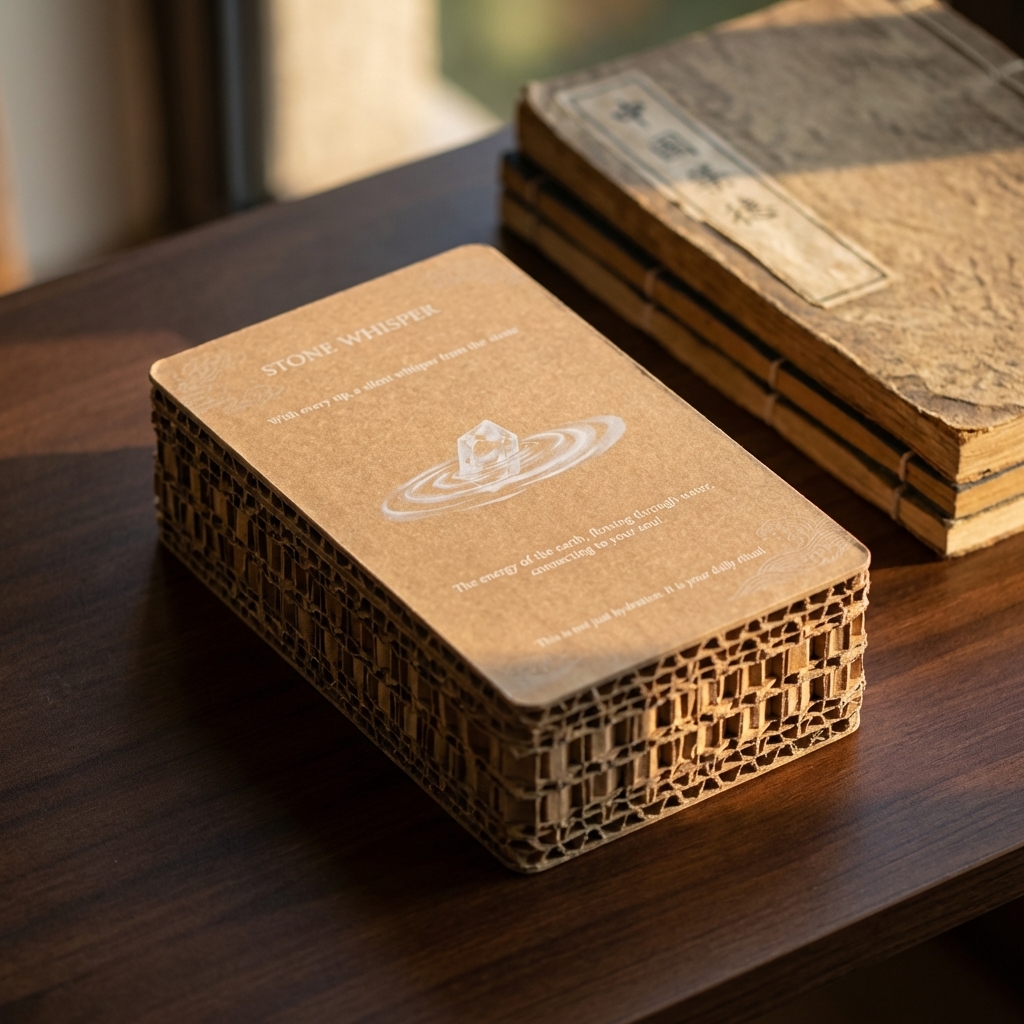 Stone Whisper — Intention Focus · BaZi Crystal Water Bottle