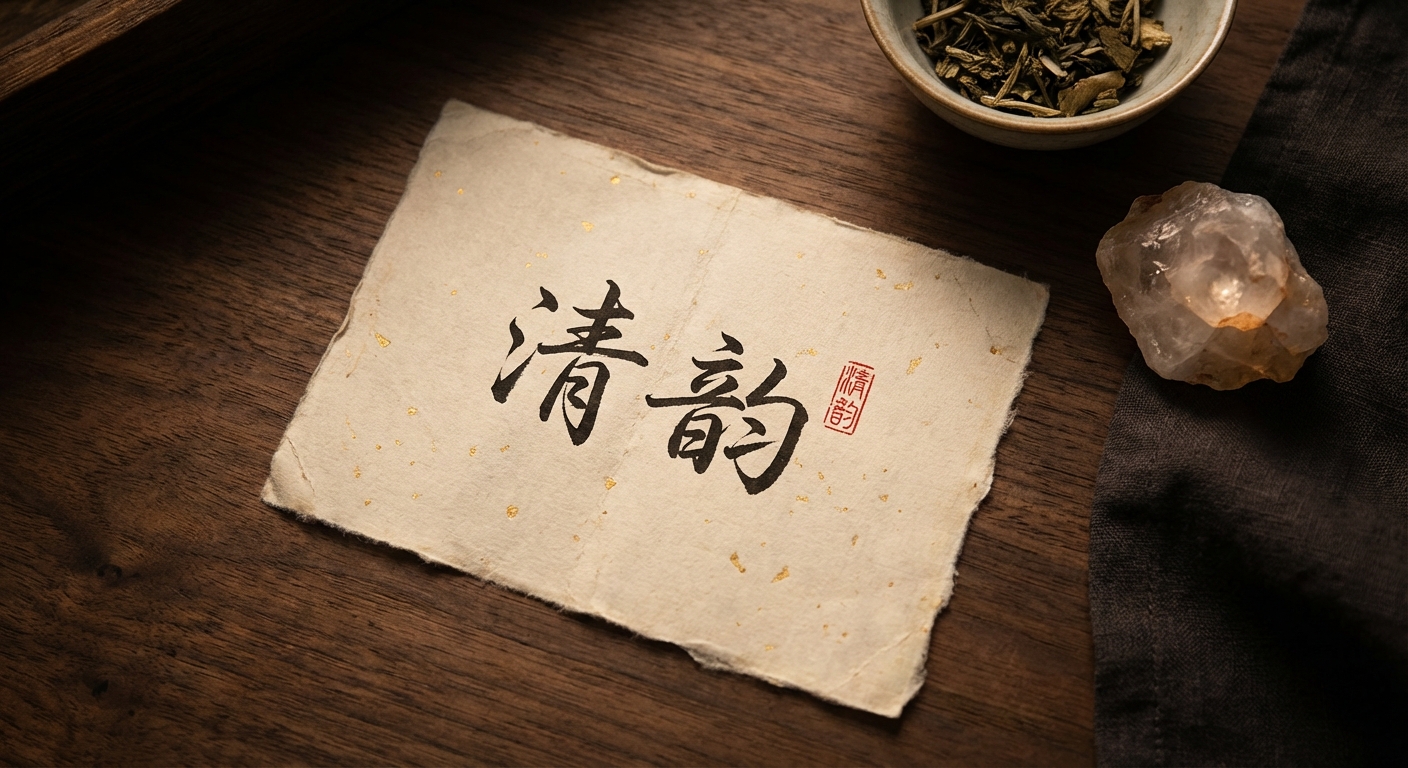 Chinese calligraphy name card
