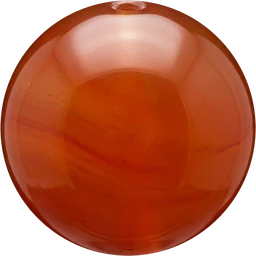 Polished Carnelian bead