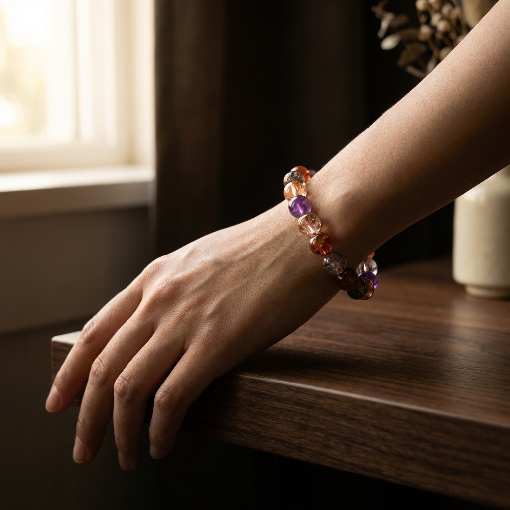 Super seven bracelet on wrist