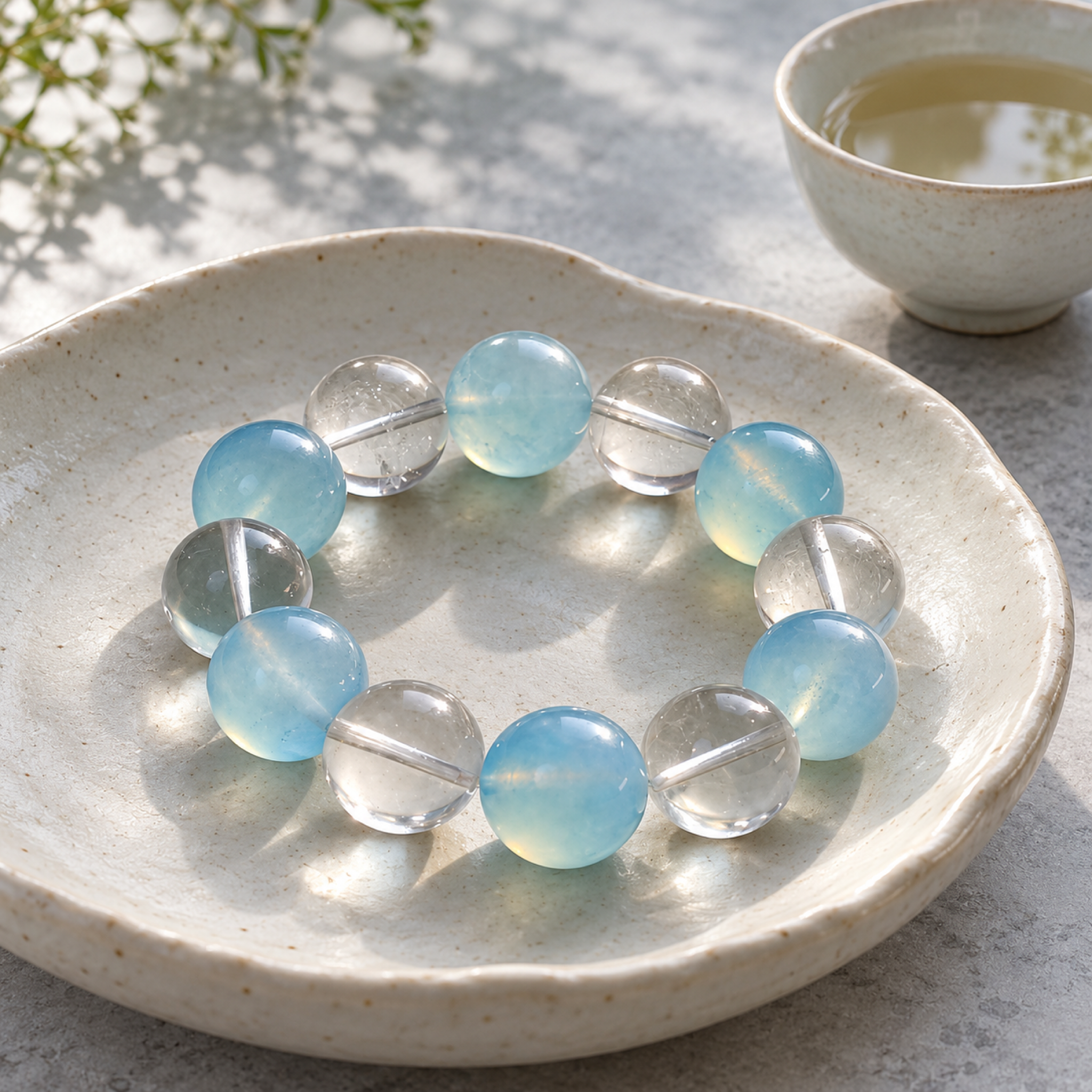 Aquamarine Bracelet — styled scene