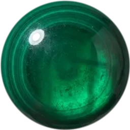 Polished Malachite bead