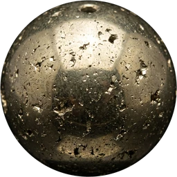 Polished Pyrite bead