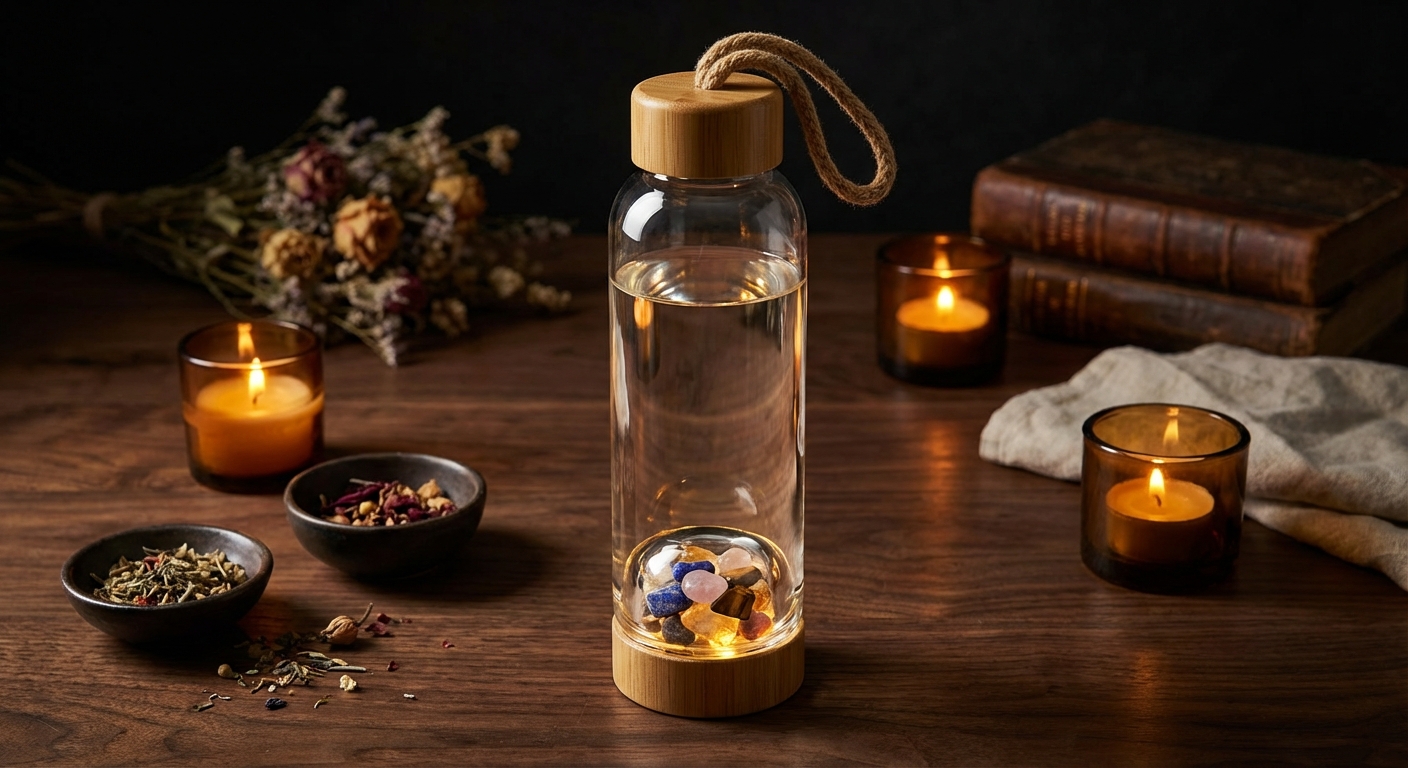 Stone Whisper crystal water bottle