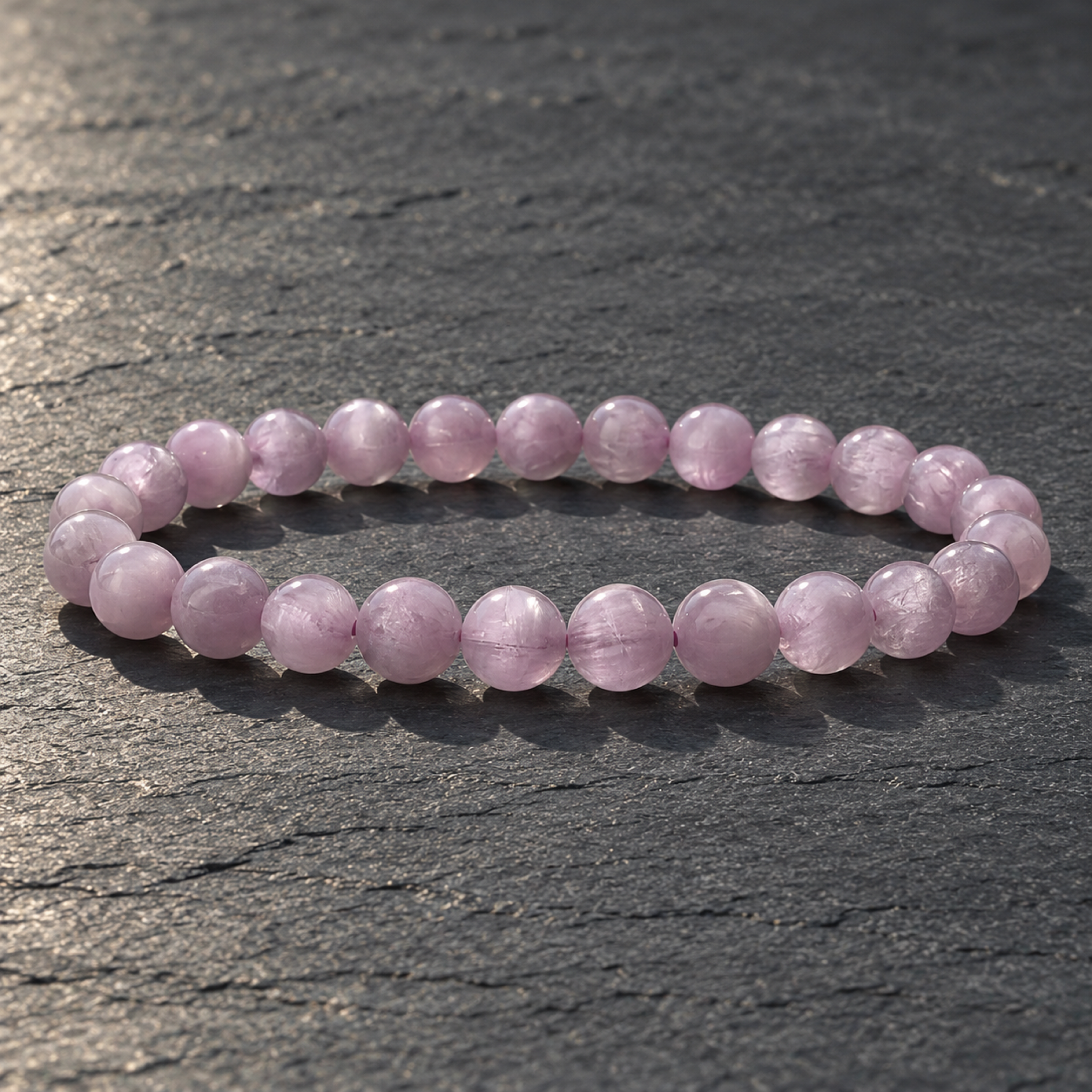Kunzite Bracelet — side view