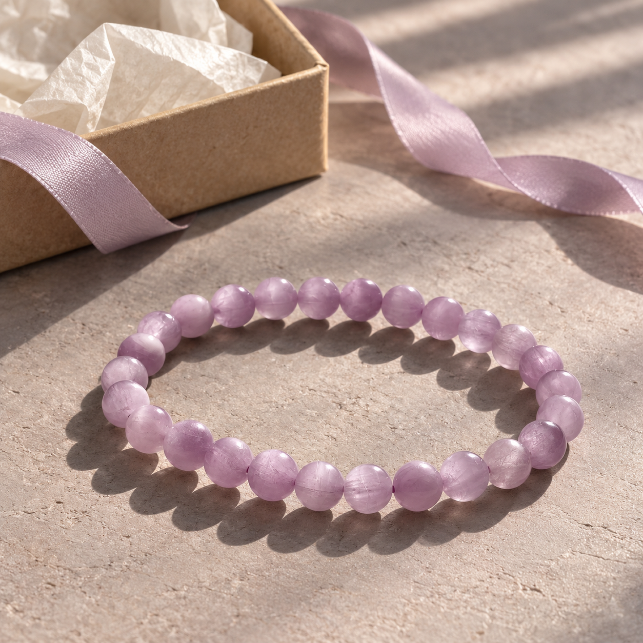 Kunzite Bracelet — styled scene