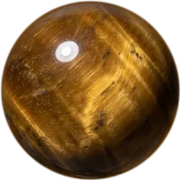 Polished Tiger&rsquo;s Eye bead