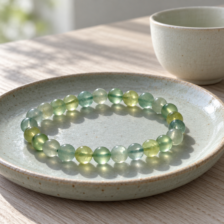 Prehnite Bracelet — styled scene
