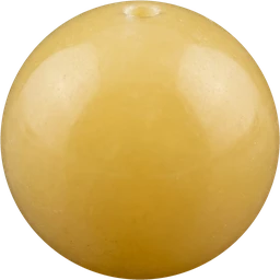 Polished Yellow Calcite bead