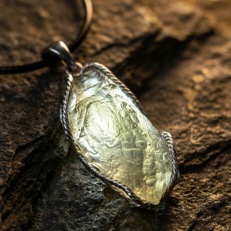 Libyan Desert Glass Pendant