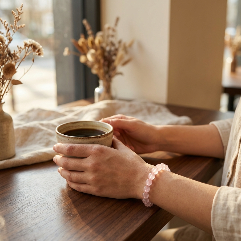 Grade A Madagascar Rose Quartz Bracelet · 8mm