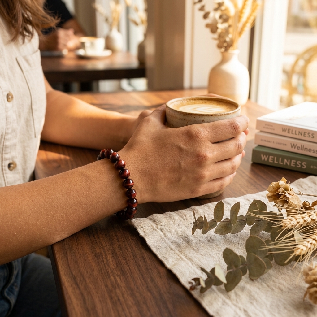 Red Tiger Eye Bracelet · 11mm