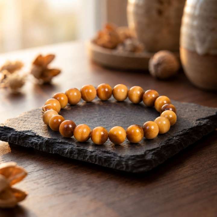 Golden Tiger Eye Bracelet · 8mm
