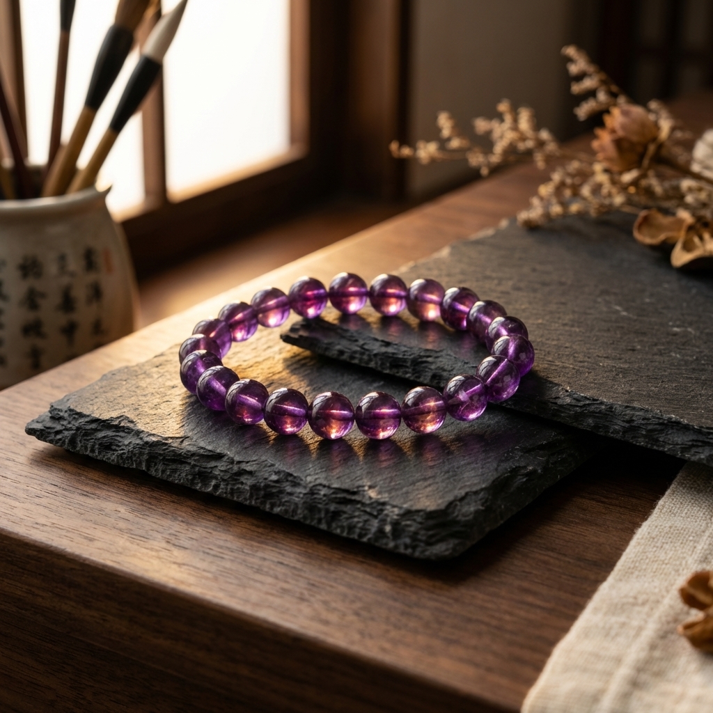 Uruguay Amethyst Bracelet · 8mm