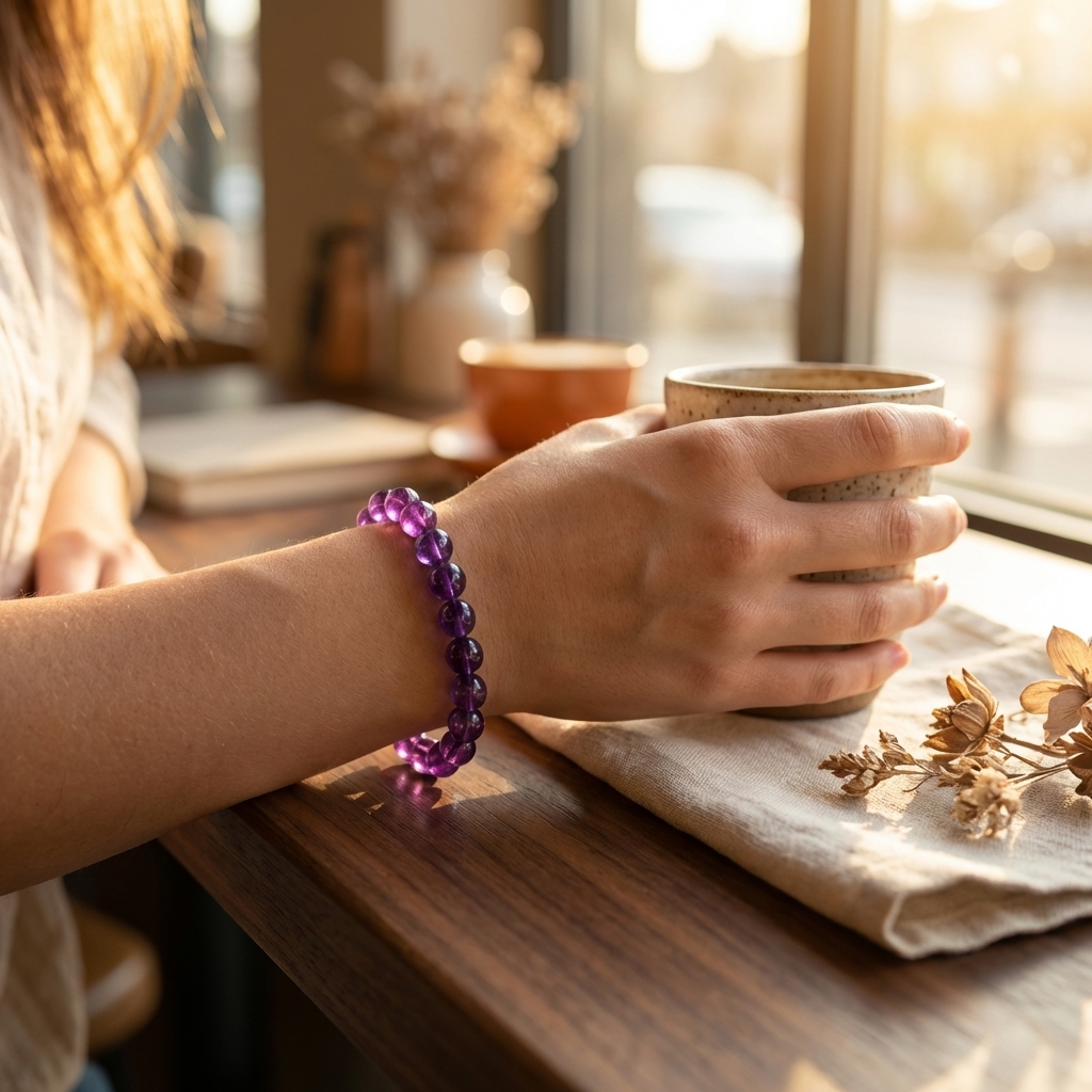 Uruguay Amethyst Bracelet · 8mm