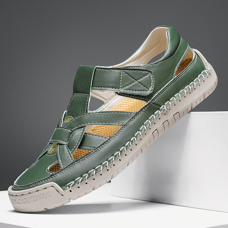 🎁LAST DAY 70% OFF🎁-Women’s Retro Orthopedic Leather Sandals: Soft Sole Walking Shoes with Corrective Arch Support & Adjustable Velcro Straps for All-Day Relief